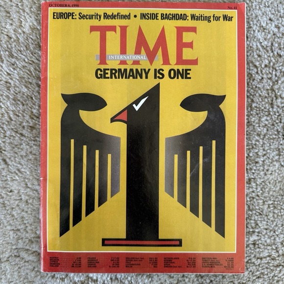 Other - Vintage TIME International Magazine October 8 1990 Germany Is One Rolex Cartier